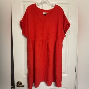 Universal Threads Orange Swim Suit Cover Up Summer Dress Target XXL